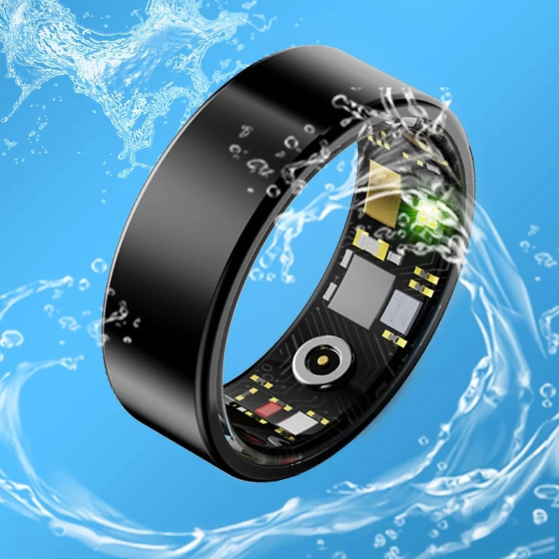 Smart Ring Wellness Tracker with Heart Rate, Temperature Check, Sleep, Stress| No Subscription | Android & Ios Compatible