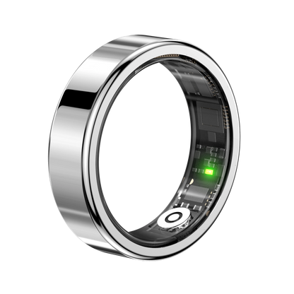 Smart Ring Wellness Tracker with Heart Rate, Temperature Check, Sleep, Stress| No Subscription | Android & Ios Compatible
